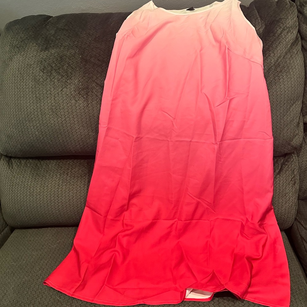 Pink Ombre Sleeveless Dress